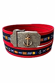 NAVY KOTON KEMER KIRMIZI