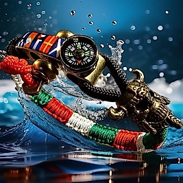 3 AYARLI VİKİNG PARACORD BİLEKLİK