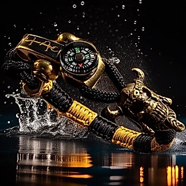 3 AYARLI VİKİNG PARACORD BİLEKLİK