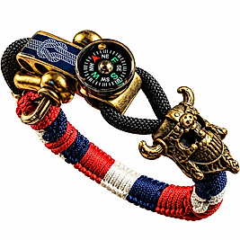3 AYARLI VİKİNG PARACORD BİLEKLİK