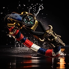 3 AYARLI VİKİNG PARACORD BİLEKLİK